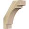 Ekena Millwork 6"W x 16"D x 20"H Merced Rough Sawn Knee Brace, Douglas Fir BRC06X16X20MRC00RDF - alternate 1